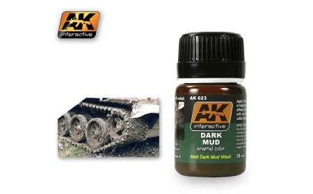 AK Interactive Wash 35ml Dark Mud effect
