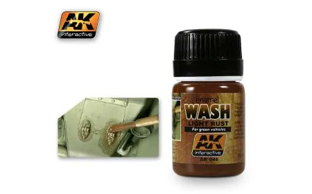 AK Interactive Wash 35ml Enamel Wash: Light Rust