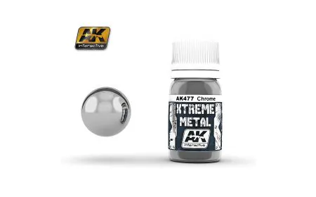 AK Interactive Paints 30ml Extreme Metal - Chrome