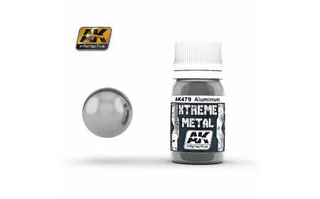AK Interactive Paints 30ml Extreme Metal - Aluminium
