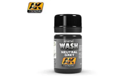 AK Interactive Neutral Grey White/Black Wash