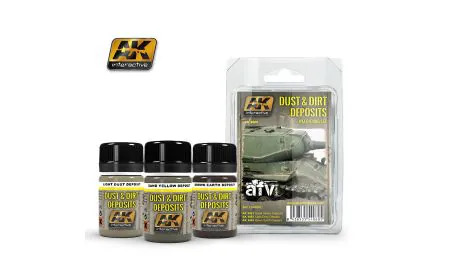 AK Interactive Set Dust and Dirt Weathering Set