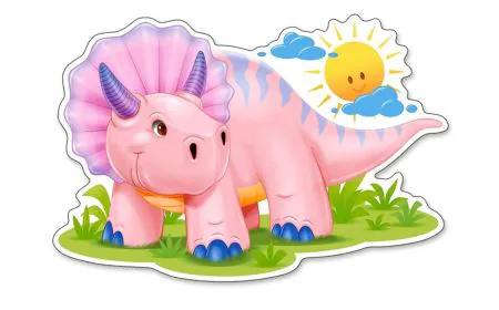 * Castorland Jigsaw Premium Ma xi 12 Pc - Baby Triceratops