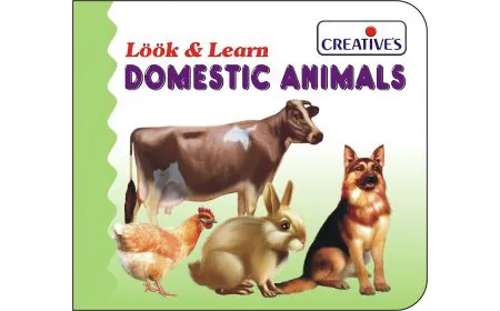 * Creative Books - Look & Learn Book- Domestic Animals