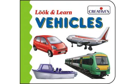 * Creative Books - Look & Learn Board Book- Vehicles
