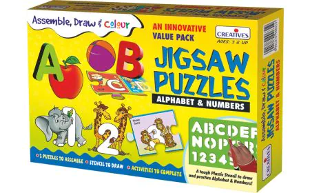 * Creative Puzzles - Assemble and Draw- Alphabet & Numbers
