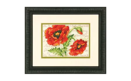 * Dimensions Counted X Stitc h - Poppy Pair