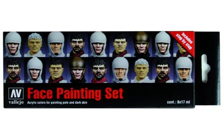 AV Vallejo Model Color Set - Faces Painting Set (x8)