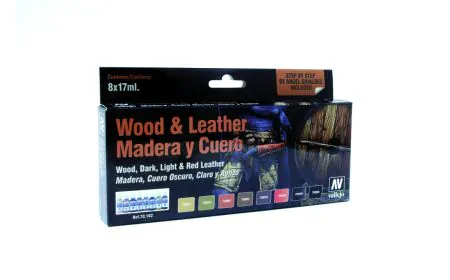 AV Vallejo Model Color Set - Wood and Leather (x8)