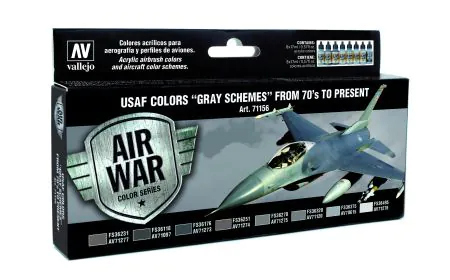 AV Vallejo Model Air Set -USAF "Gray Schemes" from 70's on