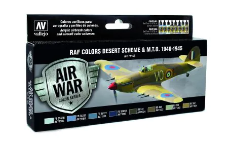 AV Vallejo Model Air Set - WWII RAF Desert (x8)
