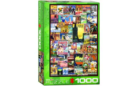 Eurographics Puzzle 1000 Pc - Travel The World Vintage Ads