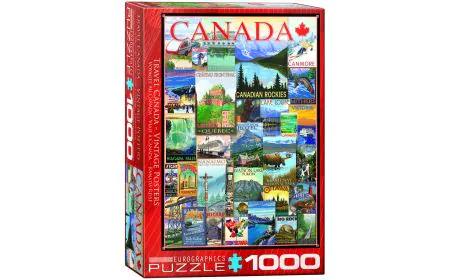 Eurographics Puzzle 1000 Pc - Travel Canada Vintage Ads