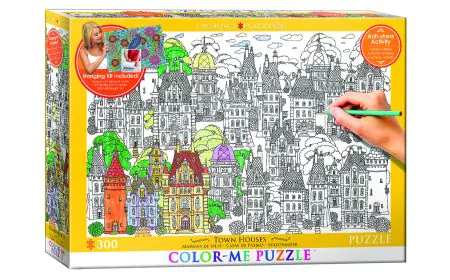 * Eurographics Puzzle 300 Pc - Colour-Me - Town Houses