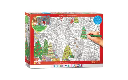 Eurographics Puzzle 300 Pc - Colour-Me - Christmas Trees