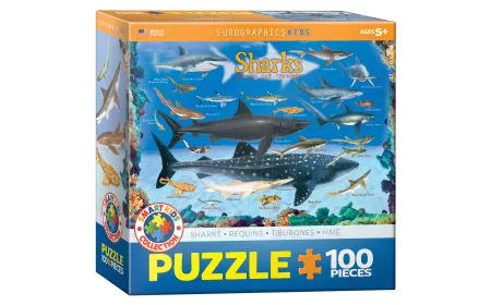 Eurographics Puzzle 100 Pc - Sharks (MO)