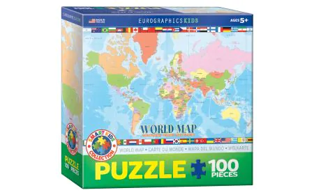 Eurographics Puzzle 100 Pc - World Map (MO)