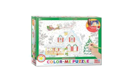 Eurographics Puzzle 100 Pc - Colour-Me Santa's Sleigh