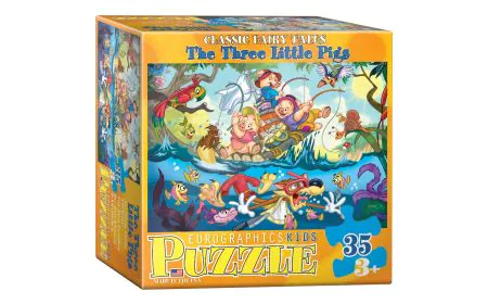 *Eurographics Puzzle 35 Pc - 3 Little Pigs (6x6 box)