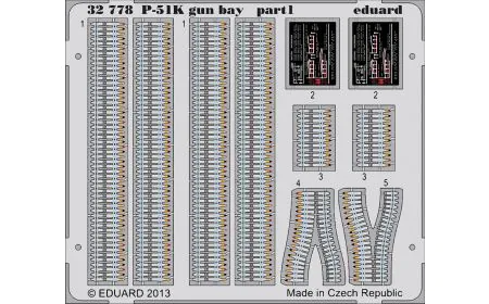* Eduard P-etch 1:32 - P-51K Gun Bay (Tamiya)