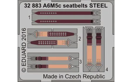 Eduard Photoetch 1:32 - A6M5c Zero Seatbelts (Hasegawa)