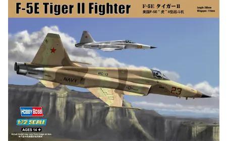 Hobbyboss 1:72 - F-5e Tiger II fighter - Re-edition