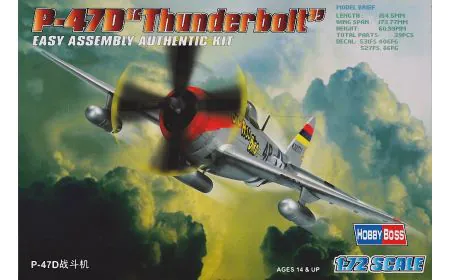 Hobbyboss 1:72 - P-47D Thunderbolt