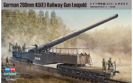 Hobbyboss 1:72 - German 280mm K5(E) Railway Gun Leopold