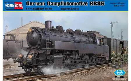 Hobbyboss 1:72 - German Dampflokomotive BR86