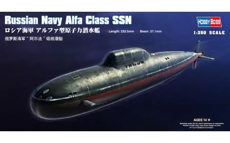 Hobbyboss 1:350 - Russian Navy Alfa Class SSN