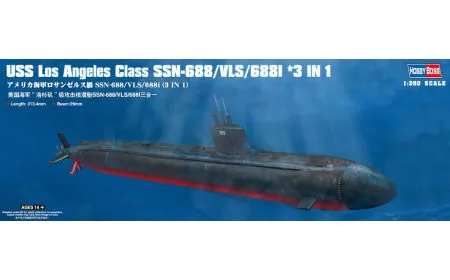 Hobbyboss 1:350 - USS Los Ange les Class SSN-688/VLS/688I (3