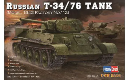 Hobbyboss 1:48 - Russian T-34 /76 (Model 1942 Factory 112)