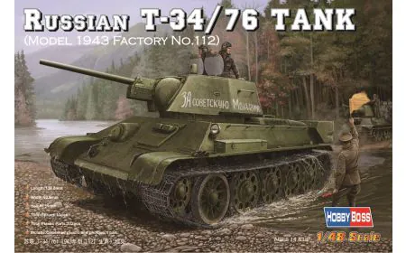 Hobbyboss 1:48 - Russian T-34 /76 (1943 Factory 112)