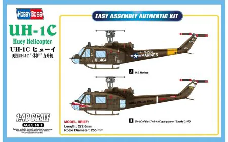 Hobbyboss 1:48 - UH-1C Huey Helicopter