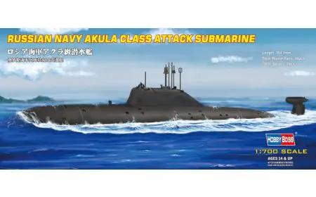 Hobbyboss 1:700 - Russian Navy Akula Class Attack Sub