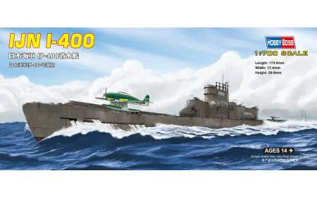 Hobbyboss 1:700 - Japanese I -400 Class Submarine