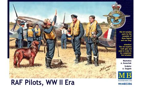 Masterbox 1:32 - RAF Pilots, WW II Era