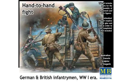 Masterbox 1:35 - Hand to Hand Fight German & British WWI