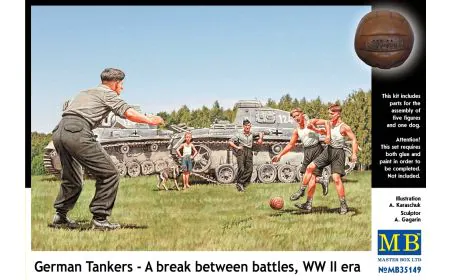 Masterbox 1:35 - German Tankers Break between Battles