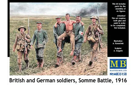 Masterbox 1:35 - British and German Soldiers Somme Battle