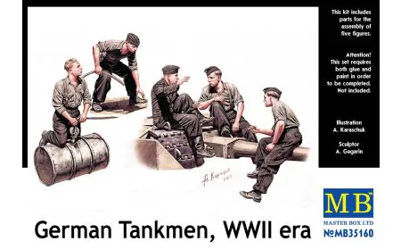 Masterbox 1:35 - German Tankmen WWII