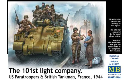 Masterbox 1:35 - The 101st Light company. US Paratroopers