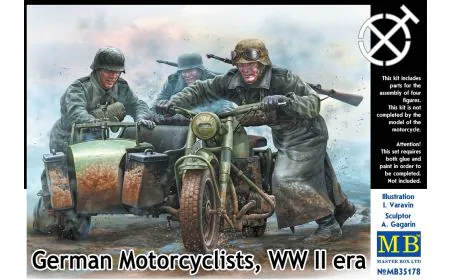 Masterbox 1:35 - German Motorcyclists WWII