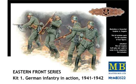 Masterbox 1:35 - Eastern Front Series Kit. 1 German Infantry