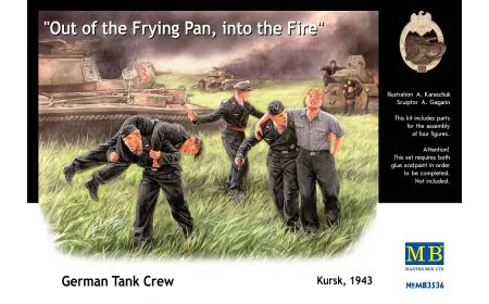 Masterbox 1:35 - German Tankmen Kursk 1943