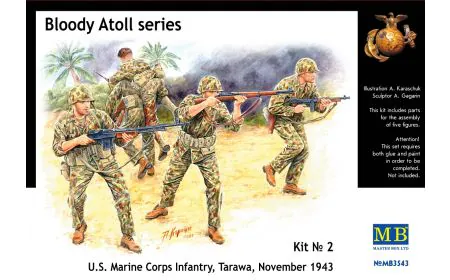 Masterbox 1:35 - Bloody Atoll Series. Kit No 2. US Marine C