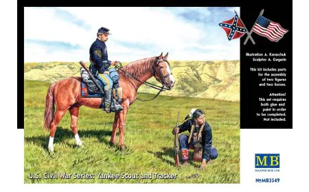 Masterbox 1:35 - US Civil War Series: Yankee Scout and Track