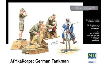 Masterbox 1:35 - Afrika Korps: German Tankmen