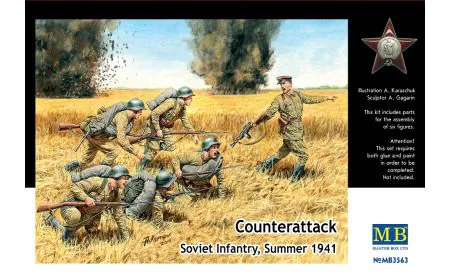 Masterbox 1:35 - Counterattack Soviet Infantry Summer 1941
