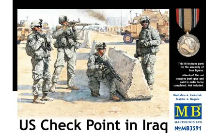 Masterbox 1:35 - US Check Point in Iraq